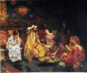 Arab or Arabic people and life. Orientalism oil paintings 294